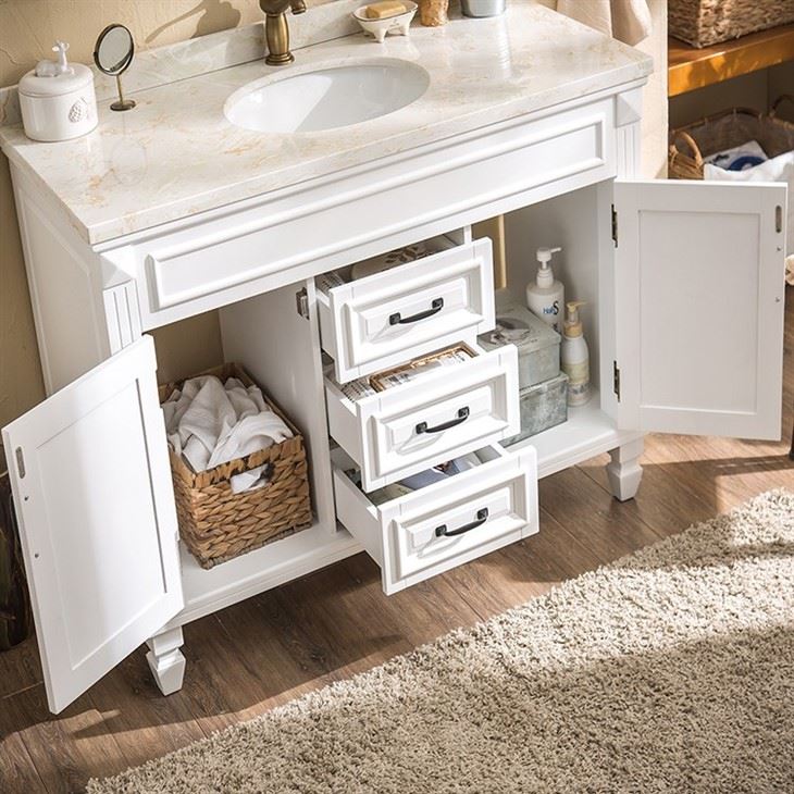 American Bathroom Vanity With Metal Handle