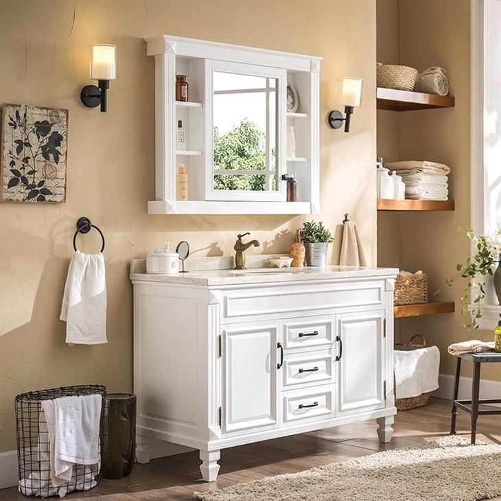 American Bathroom Vanity With Metal Handle